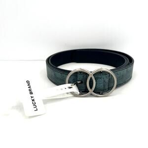 Lucky Brand women’s animal print embossed leather belt